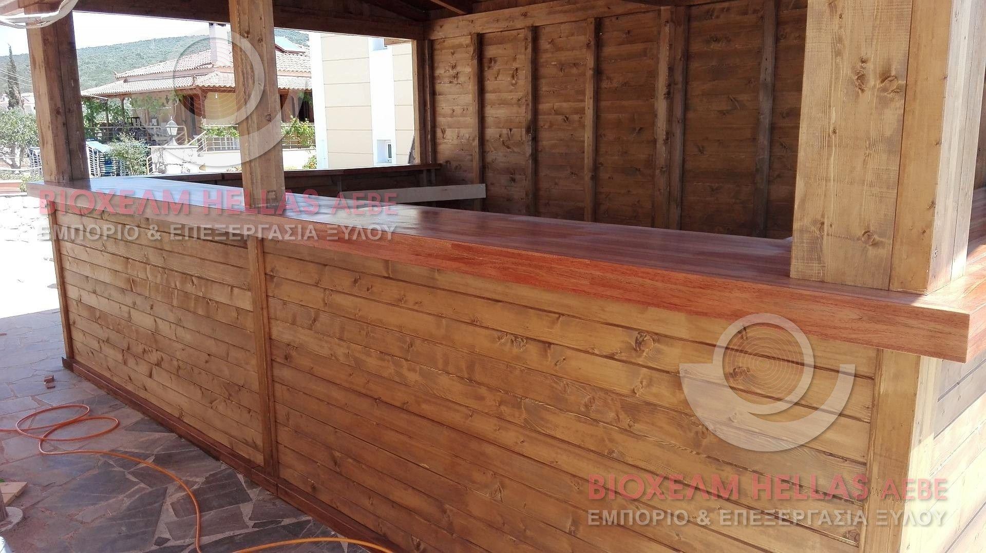 beach bar under construction by VIOCHELM HELLAS